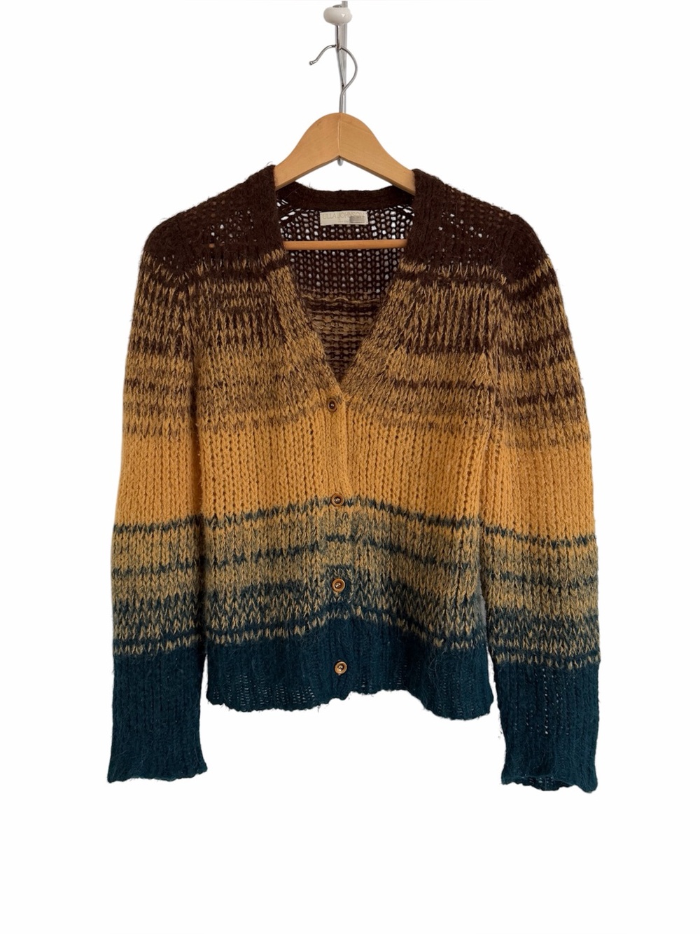 ULLA JOHNSON Paola Baby Alpaca Wool Multicolored Cardigan - EUC, Medium - Picture 4 of 13